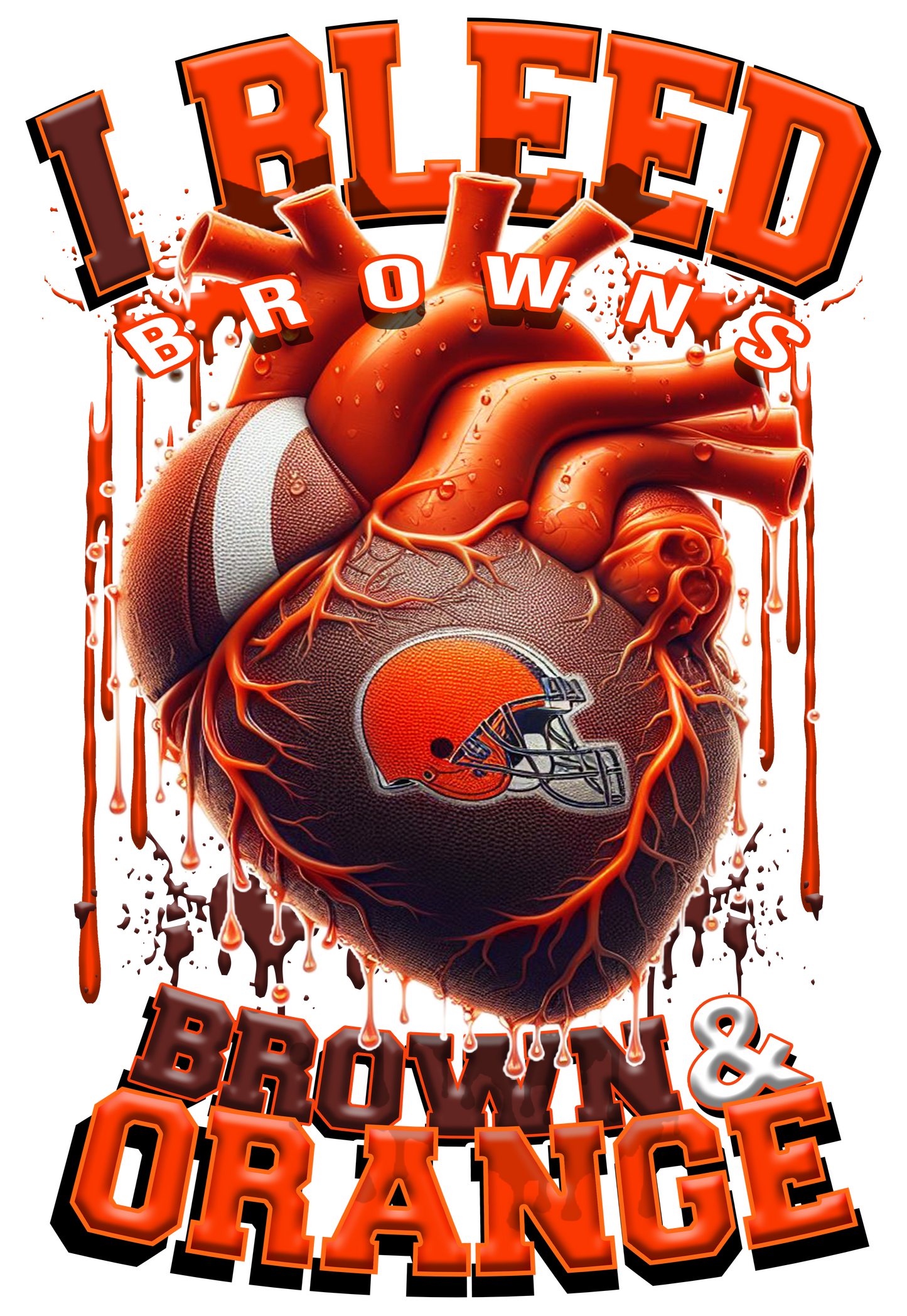 I BLEED NFL TEAM HEART T-SHIRT