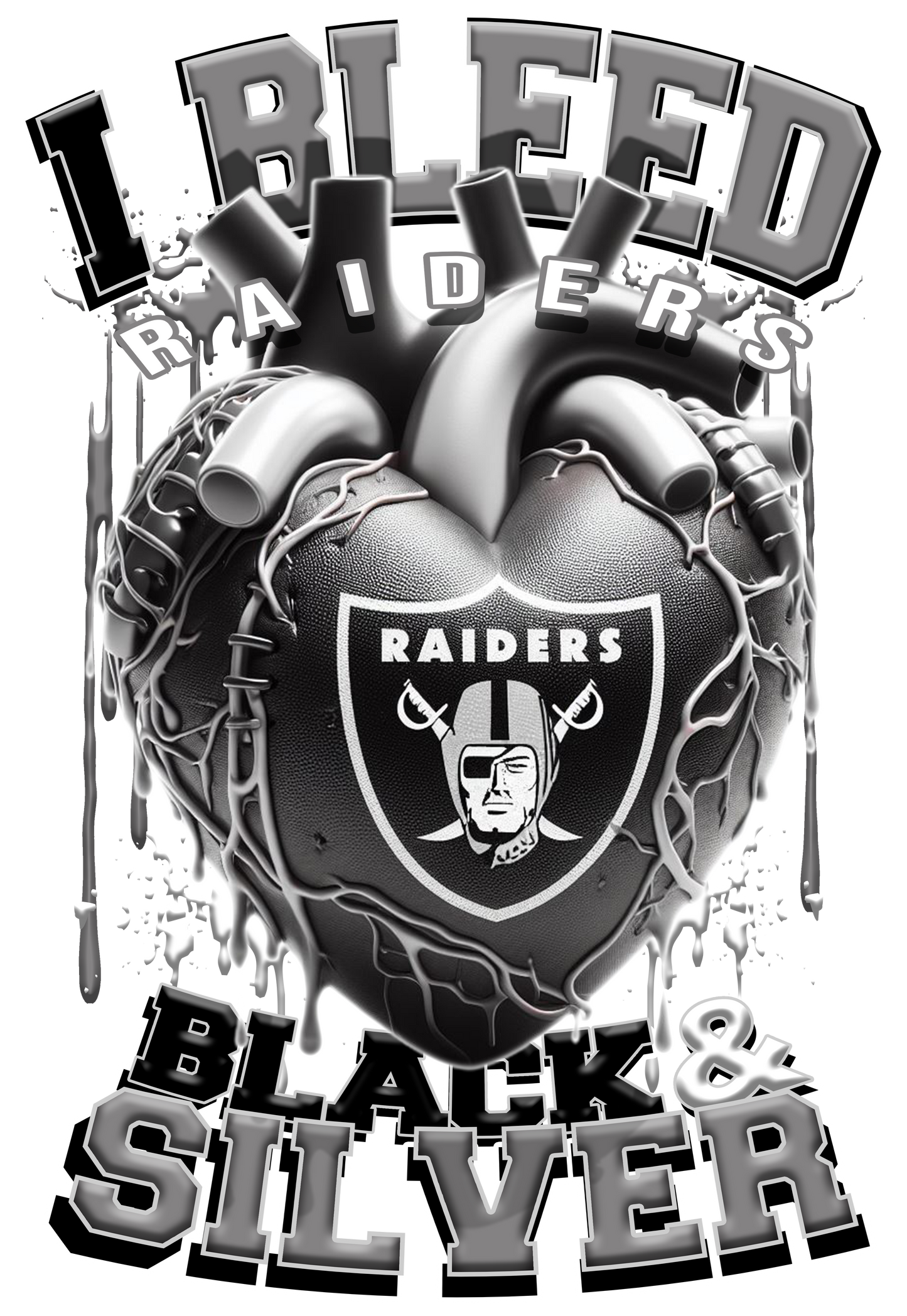 I BLEED NFL TEAM HEART T-SHIRT