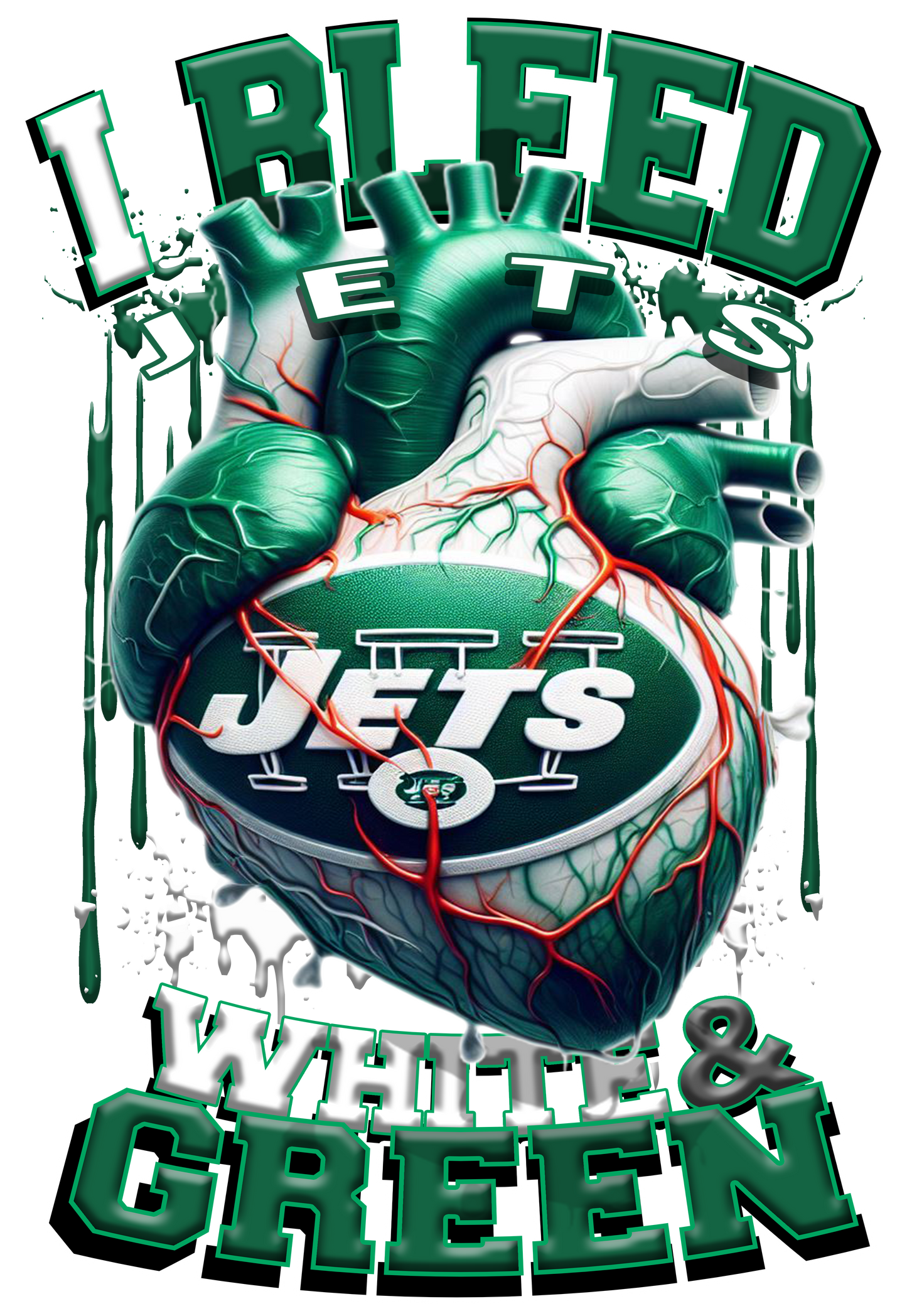 I BLEED NFL TEAM HEART T-SHIRT